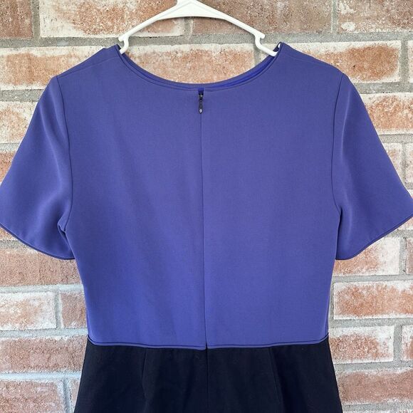 Marc by Marc Jacobs Wool Two Tone Colorblock Dress Periwinkle Blue Size 4 - Picture 6 of 9